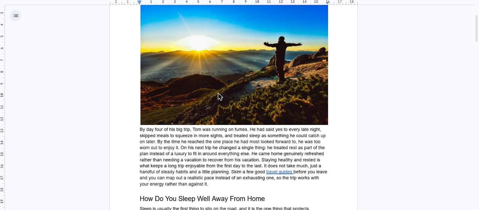 How to Stay Healthy and Rested on a Long Trip